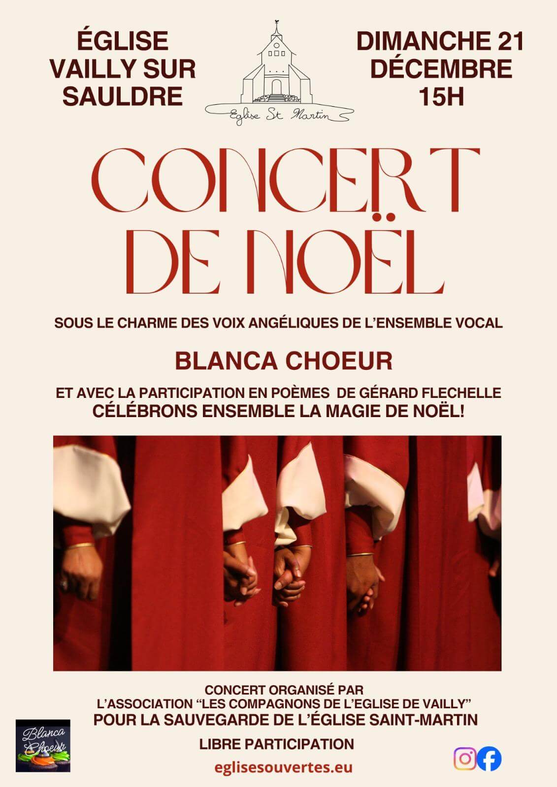 blancechoeur concert noel
