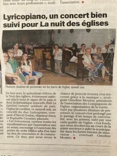 NUIT DES EGLISES 2026 – CONCERT