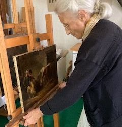 Dans son atelier, il y a quelques années…